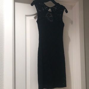 Black lace/crochet dress